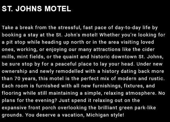 St. Johns Motel - From Website (newer photo)
